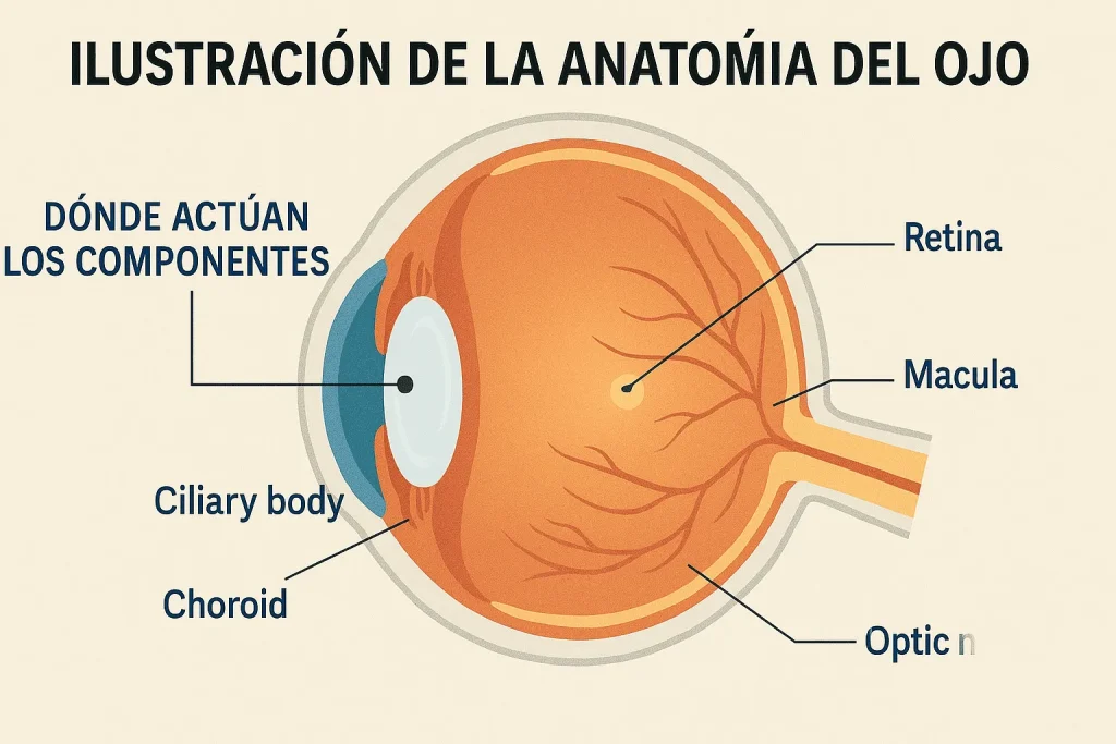anatomía del ojo