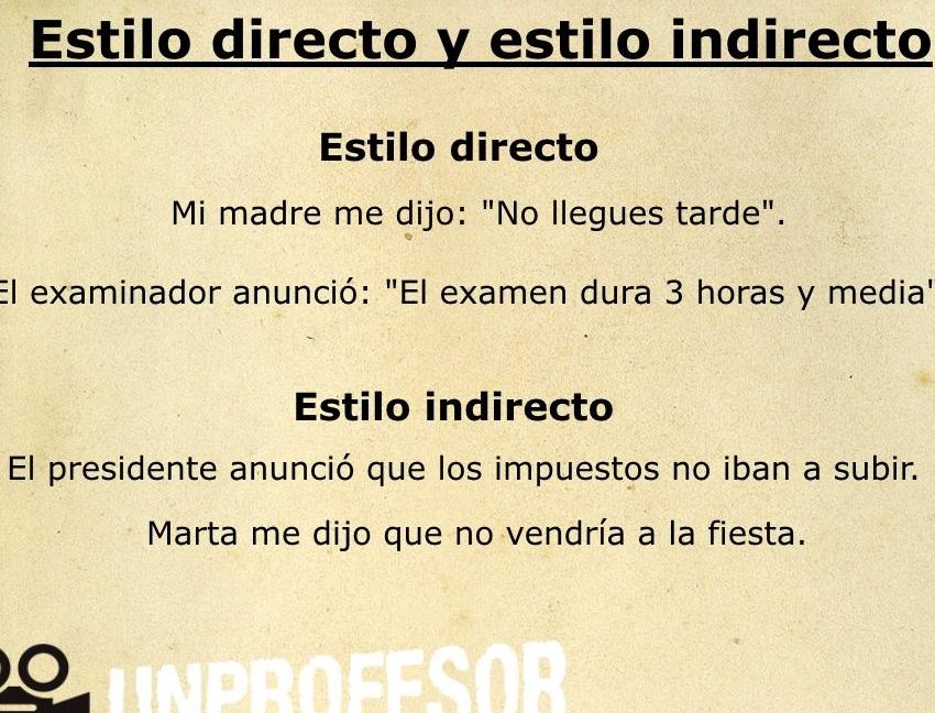 estilo directo
