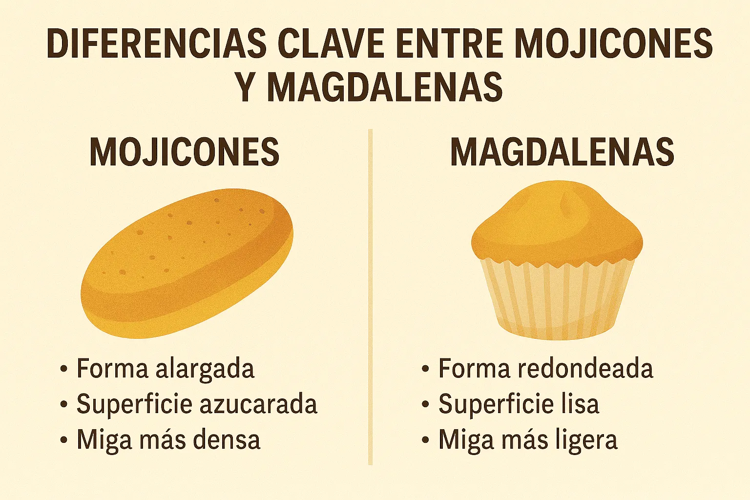 mojicones y magdalenas