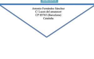 remitente destinatario